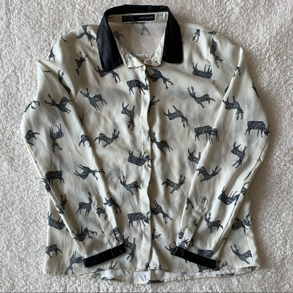 Abstract Deer Button Down - Picture 2 of 3